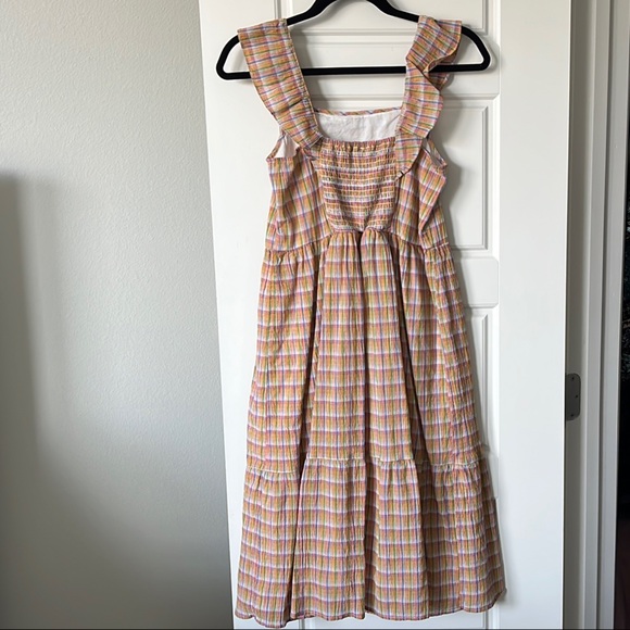 LOFT Multicolor Plaid Ruffle Dress - Picture 4 of 6